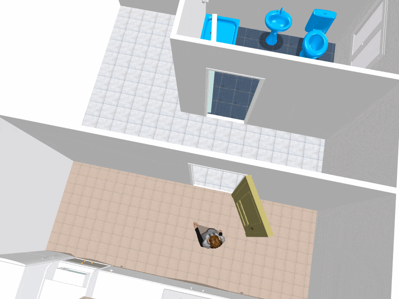 廚房門對廁所門化解