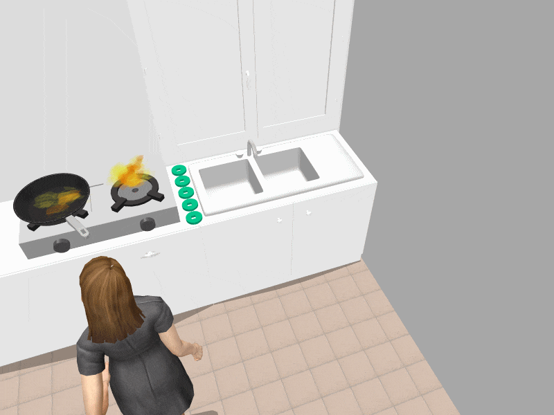 化解瓦斯爐和水槽相鄰