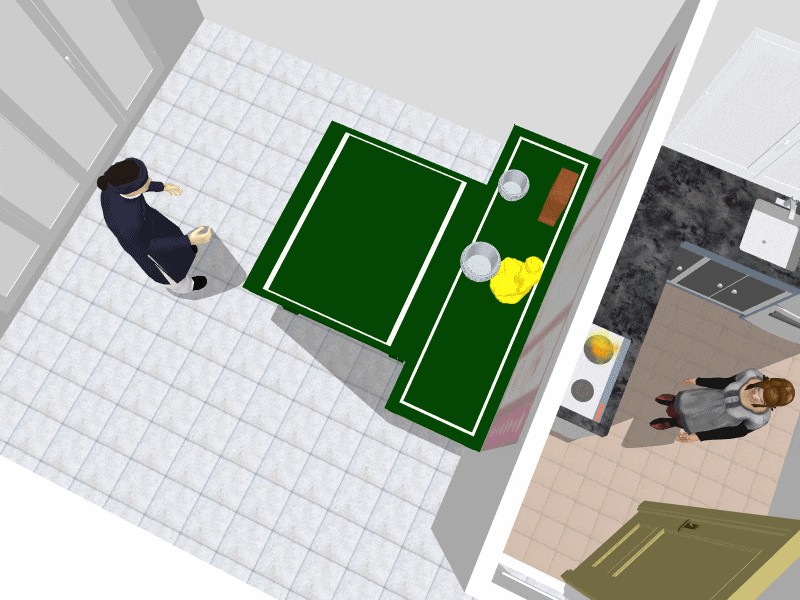 化解神桌背後為廚房