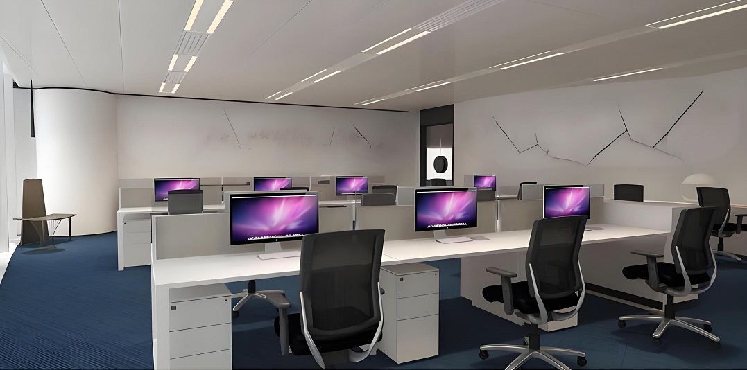 辦公室牆面龜裂