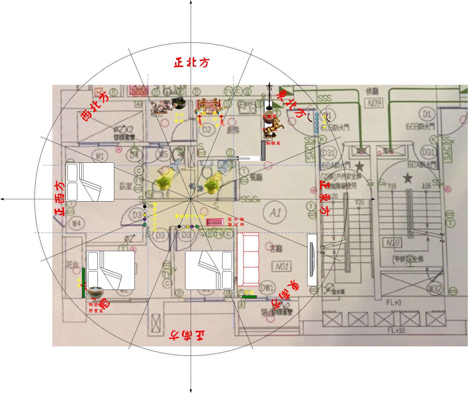風水平面圖分析