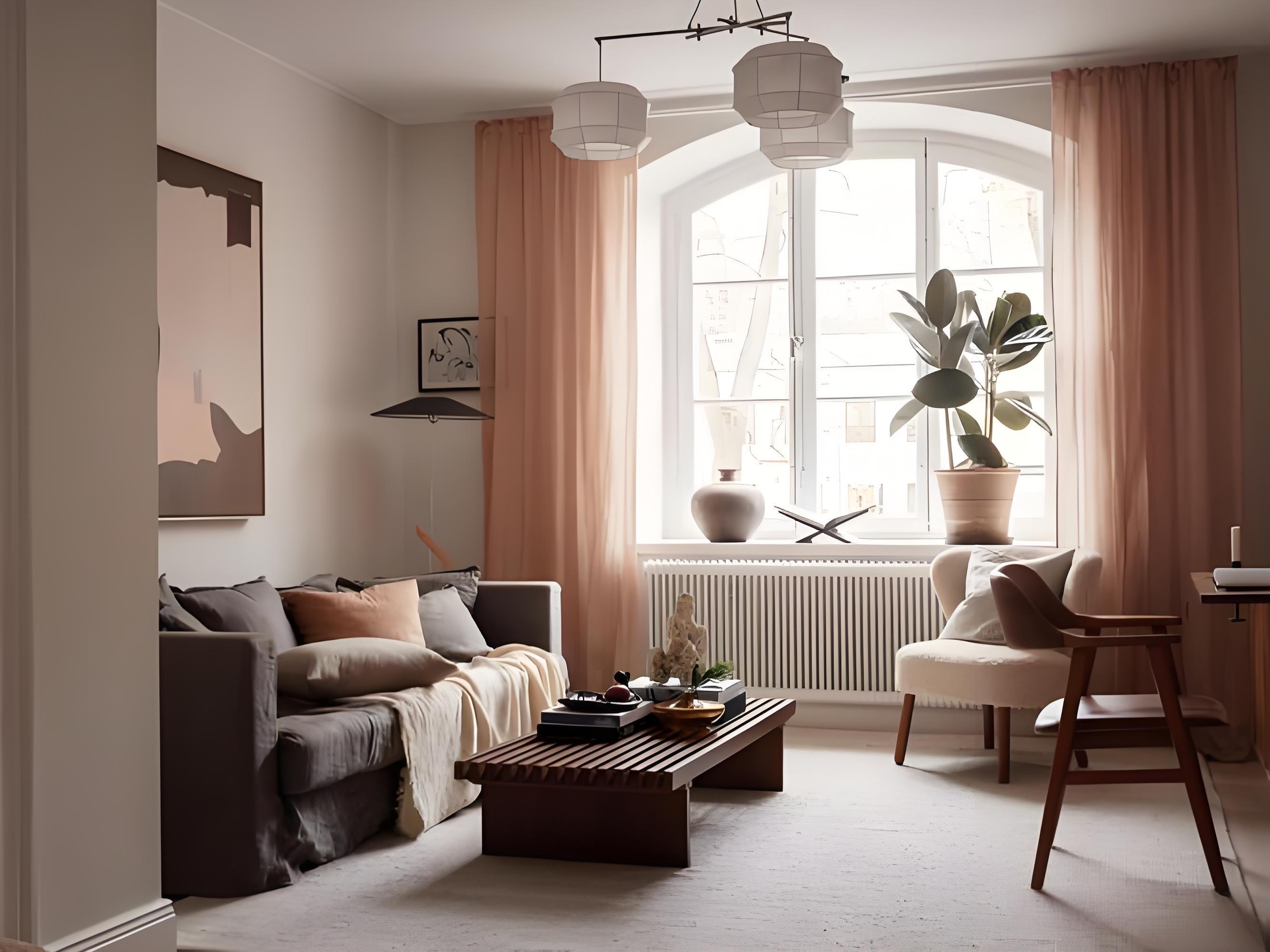 家中設有拱形窗