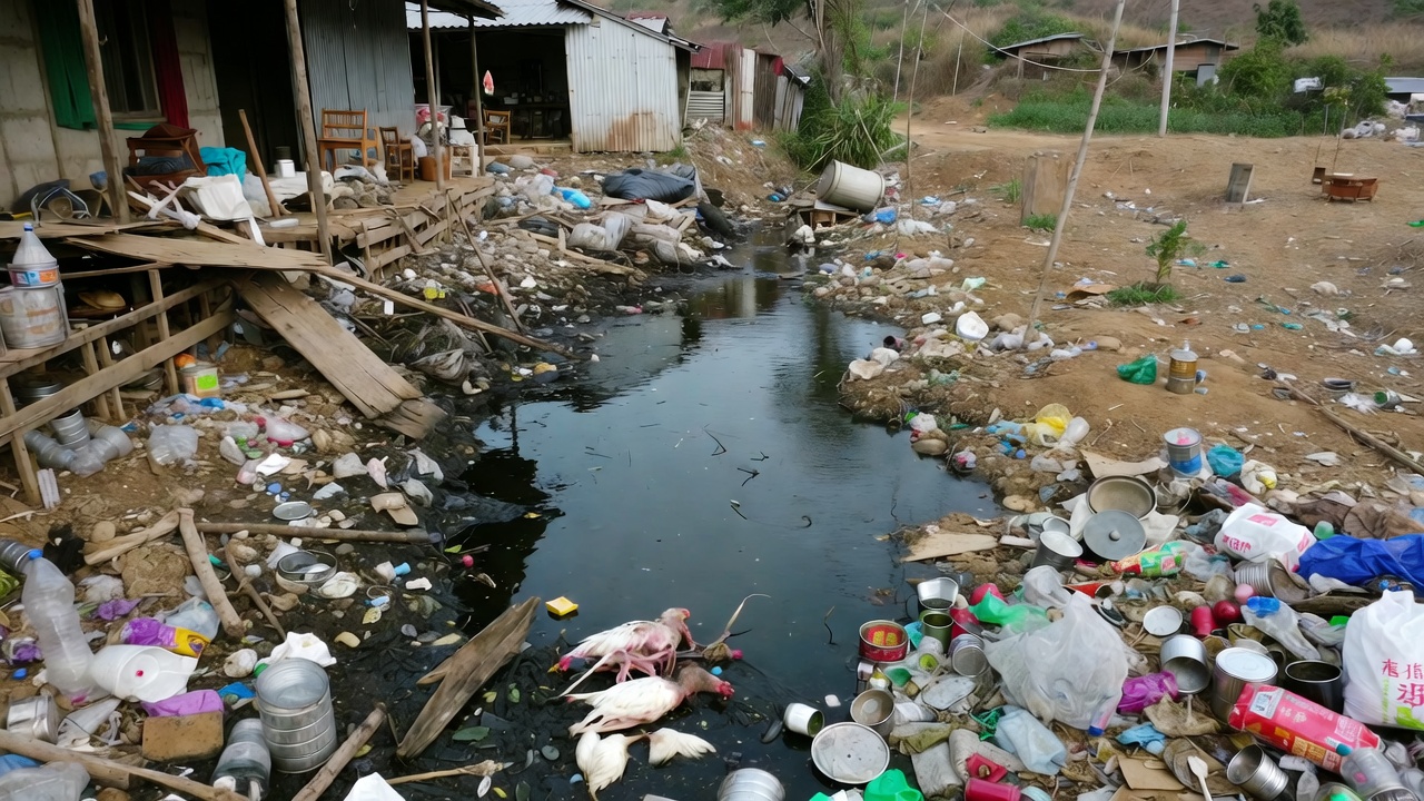 住家緊鄰臭水溝