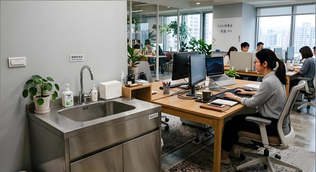 辦公桌旁設置洗手台好嗎？小心觸犯風水漏財格局