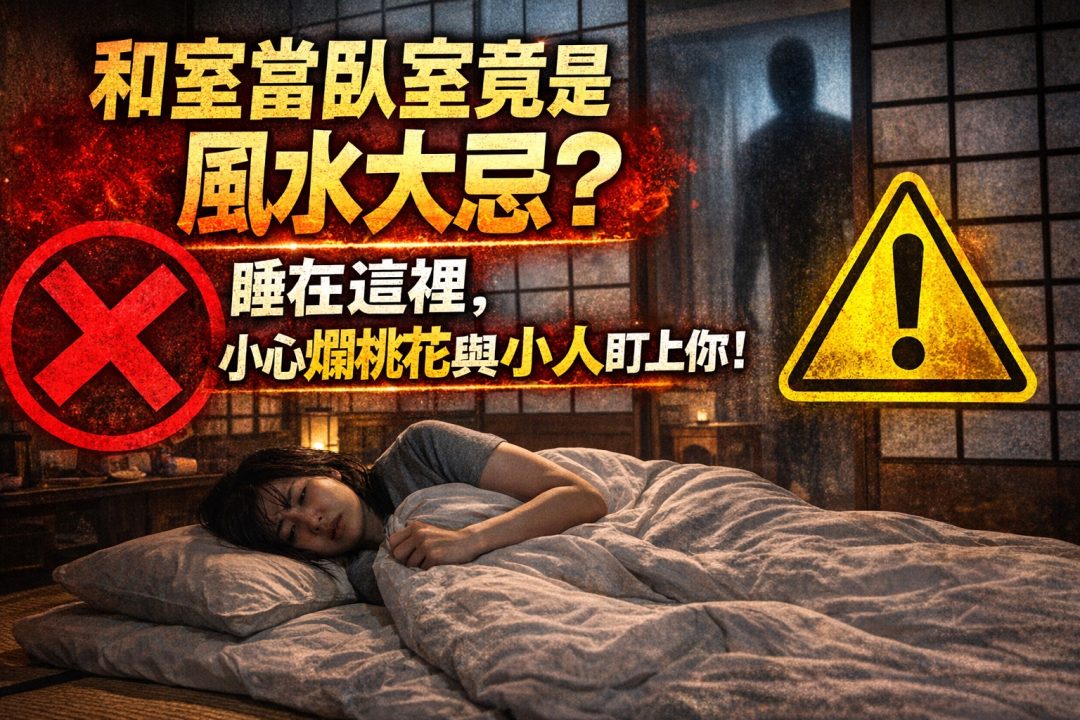 【風水禁忌】為什麼老師總說和室不能睡人？住久了身心俱疲的真實原因。