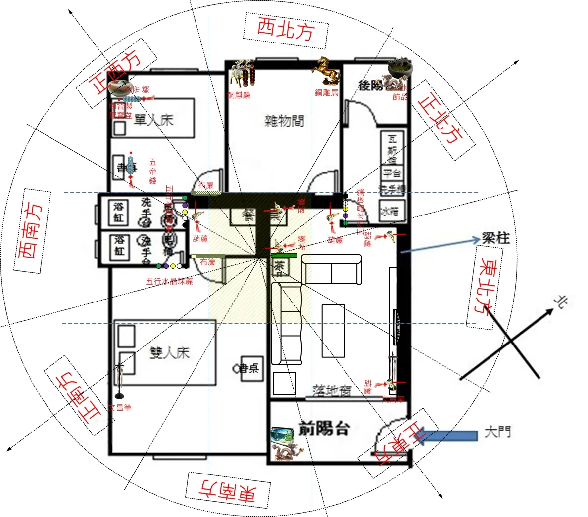 【難怪錢財留不住】大門斜對角全是門路，財氣進門卻留不住！