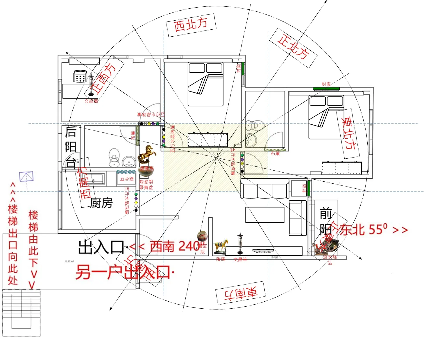 你家真的沒有風水問題嗎？一張平面圖，解析財位、漏財格局與居家風水！